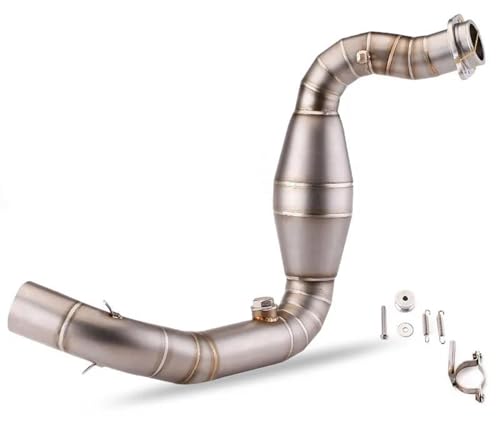 Tuyau d'échappement moto 51mm avec tube liaison intermédiaire BMW G310