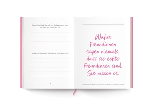 Für meine wunderbare Freundin: Schön, dass es dich gibt! | Persönliches Geschenk für die beste Freundin zum Geburtstag oder einfach so