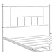 Yaheetech 13 inch Twin Size Metal Bed Frame with Headboard and Footboard Platform Bed Frame with Storage No Box Spring Needed Mattress Foundation White