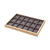 ALCXAZS Vitrina de joyería, organizador de Para madera apilable para exhibiciones minoristas, cajón organizador, marco de Para madera, Estilo D