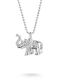 Heartbreaker Colgante de elefante 'Elefante', elegante colgante de plata de ley 925, colgante de plata sin níquel para mujer, fabricado en calidad de orfebre, LD EL 31
