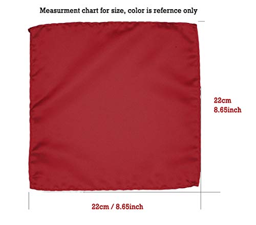 Tuxedos Girdle Cummerbund Bow Tie Pocket Square Handkerchief Set Salutto Formal Solid Color Winered #TOP3