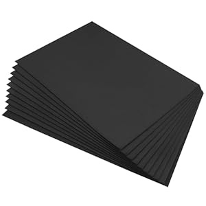 Belle Vous 10er Pack A4 Schaumstoffplatten Schwarz