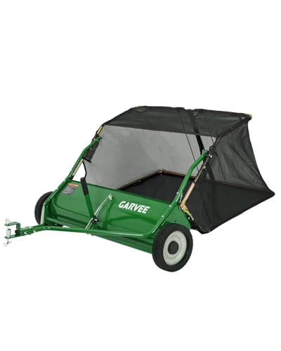 Garvee Tow Behind Lawn Sweeper 42 Inch, 14 cu.ft. Heavy