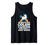 Survivor de cáncer de colon Sexy Perra Gay Orgullo unicornio regalo Camiseta sin Mangas