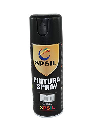 SPRAY PINTURA COLOR NEGRO BRILLO 400 ML. 8577 Cover