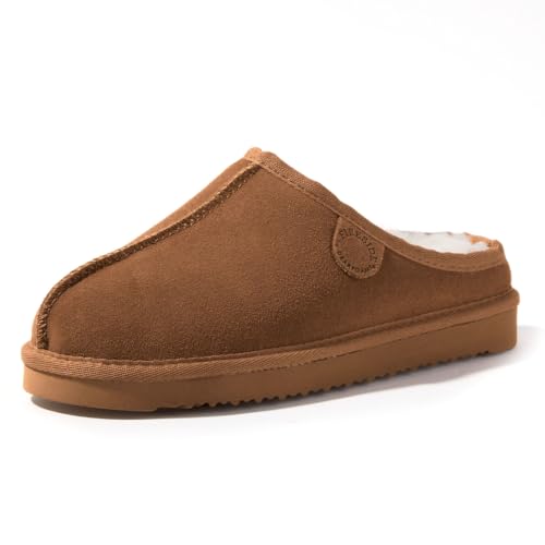 Greta Genuine Shearling Clog, Chestnut, 8
