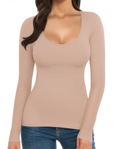 Image of MANGOPOP Women's Round Neck Short Sleeve T Shirts Basic Bodysuits