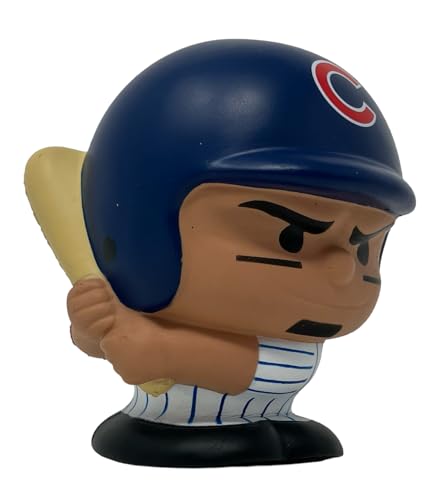 Party Animal MLB Jumbo Squeezymates Chicago Cubs Baez Squeezy Figurine, Team Colors, 5