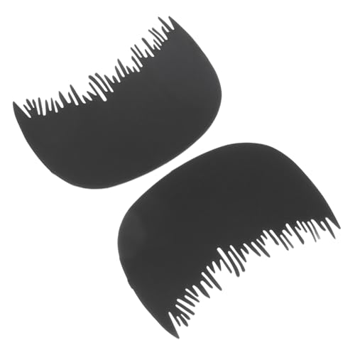 COLLBATH 2pcs Professional Hairline Comb with Protective Shield for Natural Hair Fiber Blending Portable Hair Comb Kit for Men and Women Hairline Optimizing Tool Root Touch Up