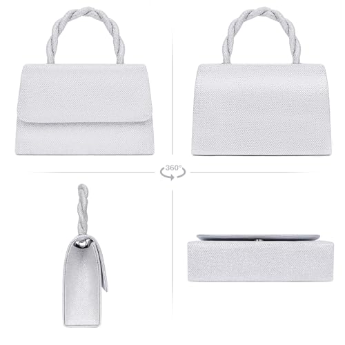 Bolso de mano para mujer Larcenciel Evening Clutch con cadena miniatura 7