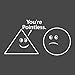 You're Pointless Geometric Shapes T-Shirt Funny | Trendy Mens Graphic Tees for Humor | Unique Funny Men Tshirts That Get Attention | Clever Mens Graphic Novelty Sarcastic T Shirt XL Charcoal