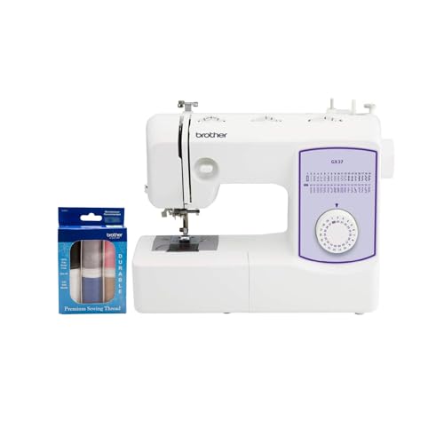 Brother GX37 Sewing Machine, 37 Built-in Stitches, 6 Included Sewing