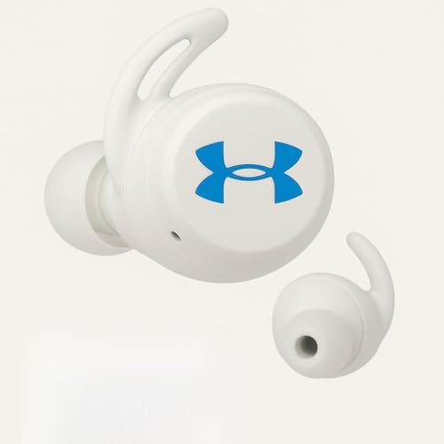 Under Armour True Wireless Streak Ultra-Compact In-Ear Sport Headphones in White (Model UASTREAKWHTAM) – High-Performance Bluetooth Earbuds with Secure Fit and Sweat-Resistance for Athletes and Active