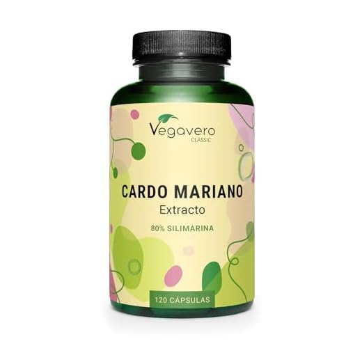 Cardo Mariano Vegavero® | 120 o 365 Cápsulas | La Dosis Más Alta: 840 mg | 80% de Silimarina | Sin Aditivos Artificiales | Detox + Hígado y Vesícula | Testado en Laboratorio | Milk Thistle