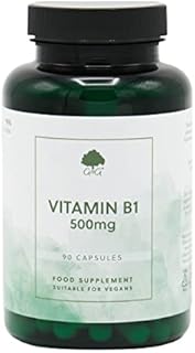 Vitamin B1 Thiamine HCl Capsules | 500mg of B1 Thiamine HCl per Capsule | 90 Vegan Capsules | G&G Vitamins