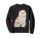 Photo Gallery gatto persiano luci di natale natale amante dei gatti felpa Photo Gallery gatto persiano luci di natale natale amante dei gatti felpa