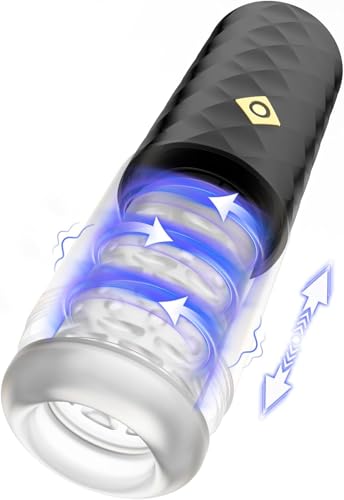 Sex Spielzeug für die Männer, Masturbieren für Männer mit 6 Realistischen Stimmen, 7 Frequenzen, 4D Texturtunnel, 380 Vibrationen/Minute, Diskrete Verpackung Sex Spielzeug für die Männer, Masturbieren für Männer mit 6 Realistischen Stimmen, 7 Frequenzen, 4D Texturtunnel, 380 Vibrationen/Minute, Diskrete Verpackung