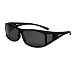 Freeprint Polarized Solar Shield Fit Over Glasses Driving Sunglasses for Men and Women, Smoke