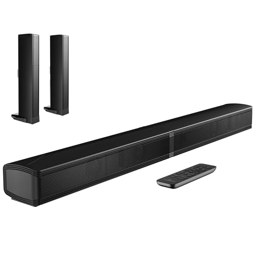 Image of LARKSOUND 2.2 CH Soundbar for Smart TV, 2-in-1 Detachable Sound Bar for TV, Surround Sound System, Bluetooth 5.3/HDMI-ARC/Optical/AUX Connections
