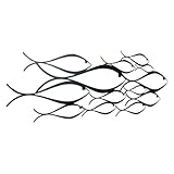 ferraille Décoration d'intérieur sur le thème des poissons : le motif simple et généreux des lignes de poissons rend l'espace intérieur plus détendu et confortable