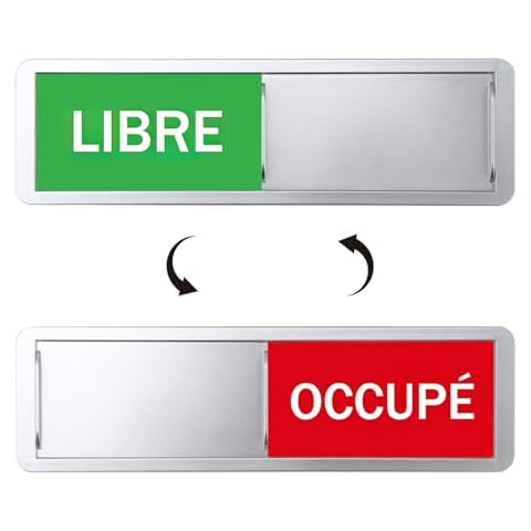 Panneau de Porte Libre/OCCUPÉ syemin Cover