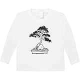 Impreso en el frente Azeeda \'Árbol Bonsai\' Camiseta de Manga Larga de niño (5-6 años) (KL00053992)