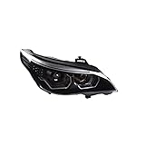 tulipas faros bmw e60 Conecta y reproduce, Faro de estilo de coche Compatible con BMW E60 faros 2003-2009 523i 530i Angel Eye LED faro DRL Hid Bi Xenon accesorios for automóviles (Color : Headlight LED, Size : For 2003-2007)