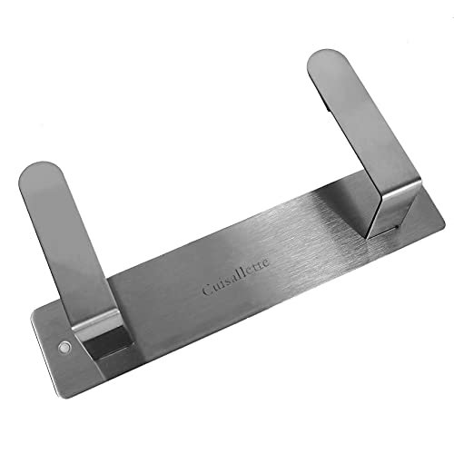 Cuisallette Stainless Steel Wall Mounted Pot Lid Holder Organizer Cutting Board Storage Rack Punch-Free Multifunctional Kitchen Shelf 2 Pcs #TOP6