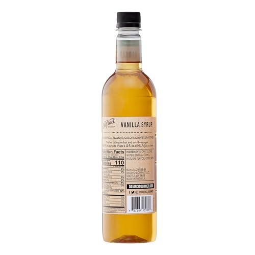 Image of DaVinci Gourmet Naturals Vanilla Syrup, 25.4 Fluid Ounces (Pack of 1)