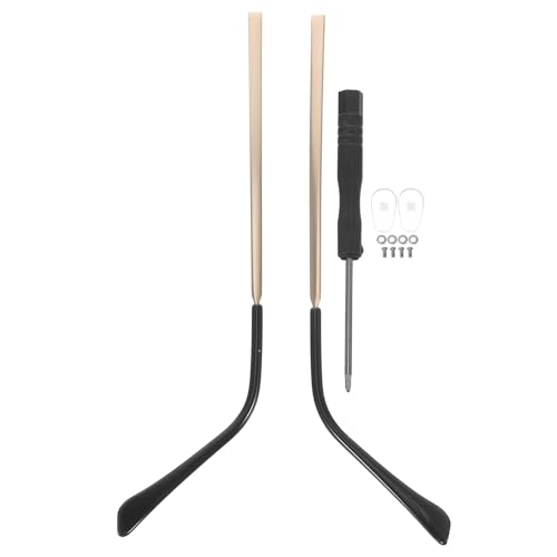 Branches de remplacement pour lunettes en métal or antidérapantes