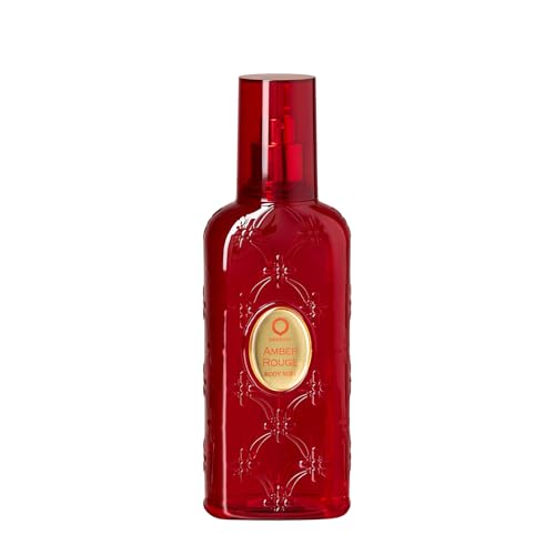 Orientica Luxury Collection Amber Rouge Body Mist - Jasmine, Orange, Saffron, Praline, Oak moss, Amber, Seaweed - Arabic Perfume for Men & Women – 8 oz / 236 ml