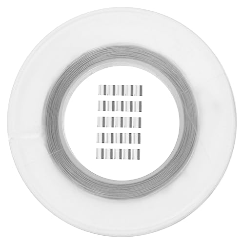 Veemoon 100m Long Fishing Wire Rope 30 Aluminum Sleeves for Home School Workplace and Outdoor Use