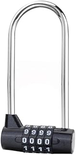 1 Pc Weatherproof Password Padlock School Gym Locker Storage Padlock Coded Padlock Sports Locker Lock Fence Padlock - (Color: Black)