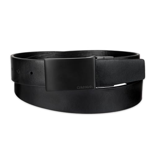 Calvin Klein Men's Two-In-One Reversible Modern Plaque Buckle Dress Belt3