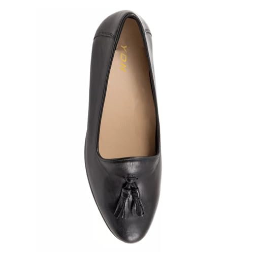 YDN Women's Almond Toe Low Heeled Pumps Tassels Fringed Decor Chunky Heels Slip On Party Daily Office Shoes Size 4-16 US3