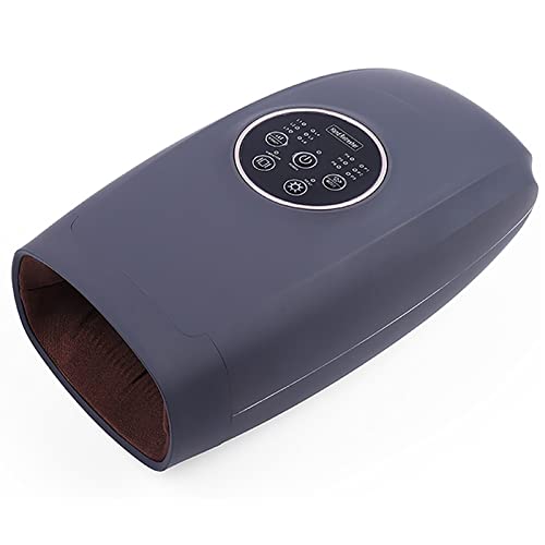 BOOZXCV Massaggiatore Elettrico per Mani e Polsi, Massaggiatore per Mani Wireless con Calore -6 Livelli di Compressione e Riscaldamento, Macchina per massaggiatore a Mano Ricaricabile