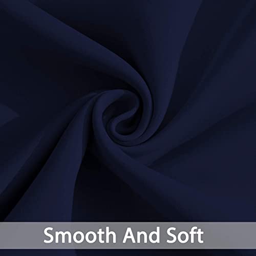 Yakamok Navy Blackout Curtains for Bedroom Window Treatment Boys Girls Kids Bedroom Curtains Thermal Insulated Grommet Blackout Curtain Panels for Living Room - 52" W by 84" L, Navy, 1 Panel