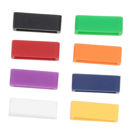 BESPORTBLE Trabillas Para Correas De Reloj De Silicona Multicolor 16 Mm Accesorios Para Correas De Reloj Anillos De Sujección Ajustables Para Uso Diario y Reemplazo Seguro