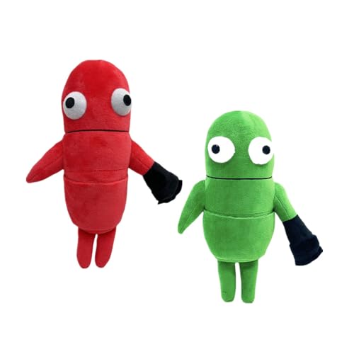 MAIPAI R.E.P.O 2 piezas de peluche, 25 cm suave Repo Horror Juego de peluche, 2025 Nuevo Buzón Hombre Peluche Juguetes, R.E.P.O Peluche Colorido Monstruo Muñeca Juguete, para Fans Figura Regalo