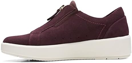 Clarks Women's Layton Rae Oxford, Burgundy Suede, 7.5 | Image 4