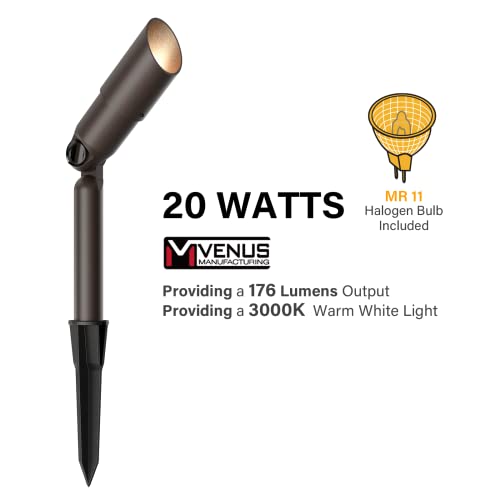 Malibu Low Voltage Floodlight Outdoor Landscape Lighting 176 Lumen 20W Halogen Warm White Skyline 12V Spotlight for Garden Yard Driveway Light 8308-9603-01 - Image 3