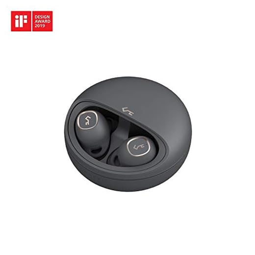 AUKEY Écouteurs True Wireless, 7h d'écoute par Charge, Son de Qualité Supérieure, Ajustement Précis, Contrôle Tactile, Chargement sans Fil Qi, Etanchéité IPX5, Bluetooth 5