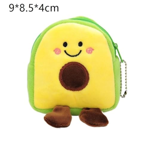 Avocado Fruit School Bag Shape Coin Purse Lipstick Bag Data Cable Bag Coin Bag2