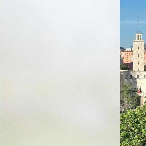 Pellicola Vetri finestre MOLTE MISURE GRANDI (Opaco, 44 x 120 CM) Pellicola smerigliata solare termica privacy Opaca Autoadesiva Satinata NO COLLA Anti UV Doccia Statica