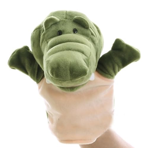 Jacaré Fantoche Pelúcia De Mão Animais Infantil 25cm Crocodilo
