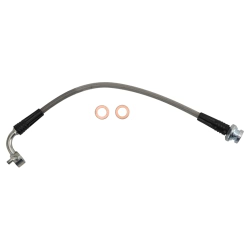 Image of TRQ Rear Brake Hose Set Compatible with 2003-2007 INFINITI G35 2003-2008 Nissan 350Z