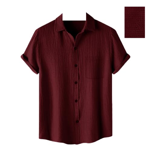 PinkmintMen's Solid Regular Fit Shirt