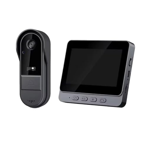 gdsDEs Timbre intercomunicador inalámbrico con visión Nocturna HD, Pantalla IPS de 4,3 Pulgadas, cámara Impermeable, vídeo de Seguridad Inteligente for el hogar por Campana