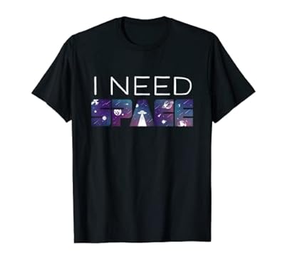 Necesito espacio, STEM, ciencia, friki, nerd, maestro, astronauta Camiseta | Ya disponible en tu tienda friki favorita! En mundofriki.es!